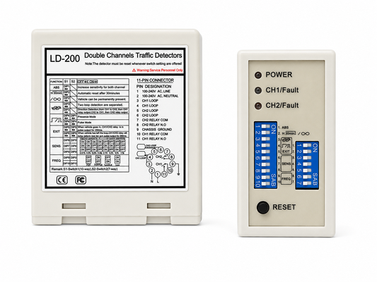 خرید Vehicle Loop Detector for Industrial Gate Control with Dual Channel Detection and Relay Output تولید آنلاین