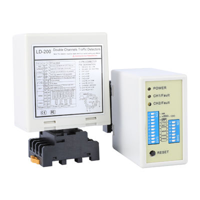 110-240VAC Double Channel Vehicle Loop Detector برای مدیریت پارکینگ جاده ای